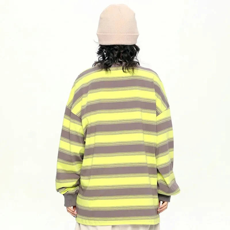 Vintage Striped Gothic Sweatshirt