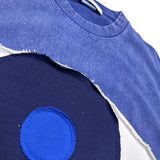 Patchwork Vintage Eye Loose Short Sleeve T-Shirt