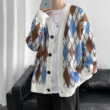 Argyle Oversized Cardigan