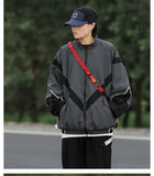 Striped Windbreaker Jacket