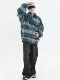 Streetwear Trendy Gradient Woolen Jacket