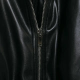 Signature Stylish Black PU Leather Zipper Jacket