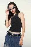 Women's Washed Solid Tank Top