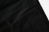 Streetwear Spliced Fake Two Pieces Denim Jacket