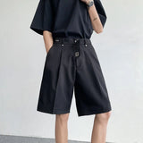 Luxury Elegant Solid Color Straight Casual Short