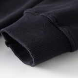 Retro Washed Black Hoodie