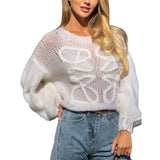 Cozy Oversized Knit Batwing Pullover Sweater