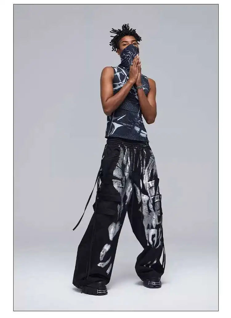 Darkwear Spray Paint Design Pocket Pants