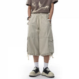 Streetwear Loose Fit Cargo Wide Leg Jorts