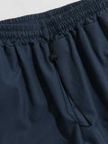 Loose Solid Drawstring Cargo Pants