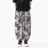 Comfortable Chinese Style Printed Harem Pants