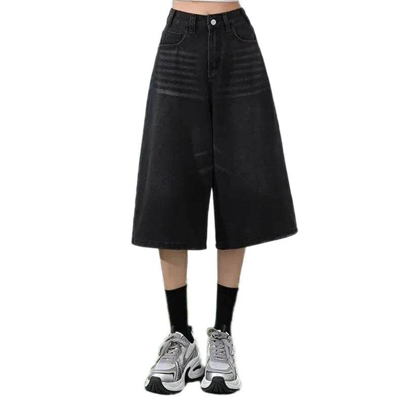 Retro Wide-Leg Jorts