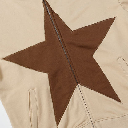Star Graphic Patch Hoodies