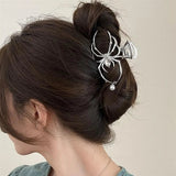 Gothic Sweet Black Spider Hair Claw Clips
