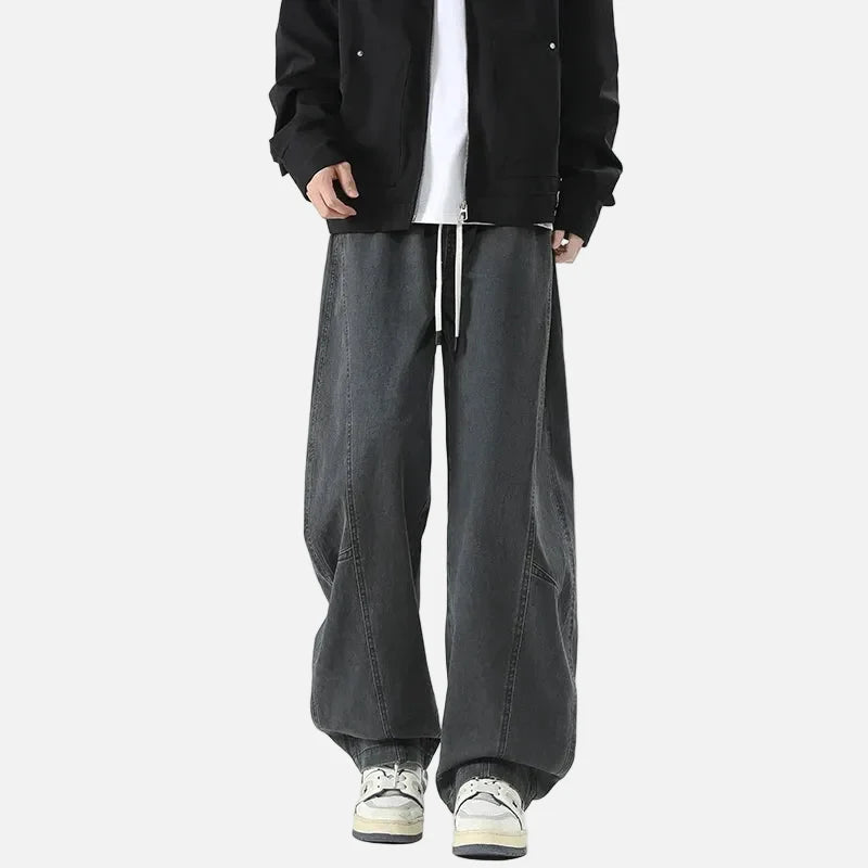 Mirrordust Trendy Loose Wide Leg Pants