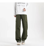 Durable Y2K Elastic Waist Casual Cargo Pants