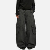 American Style Functional Wide Leg Cargo Pants