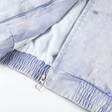 Retro American Style Washed Hooded Denim Jacket