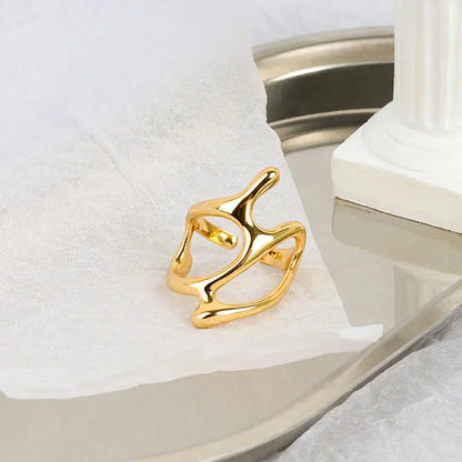 Vintage Irregular Hollow Ring