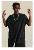 Retro Side Slit Washed T-Shirt