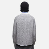 Fashionable Solid Color Single Breasted Knitted Cardigan