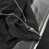 Retro Crow Skull Pendant Necklace