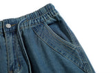 Retro Loose Denim Cargo Pants