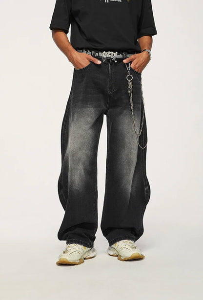 Baggy Washed Denim Jeans