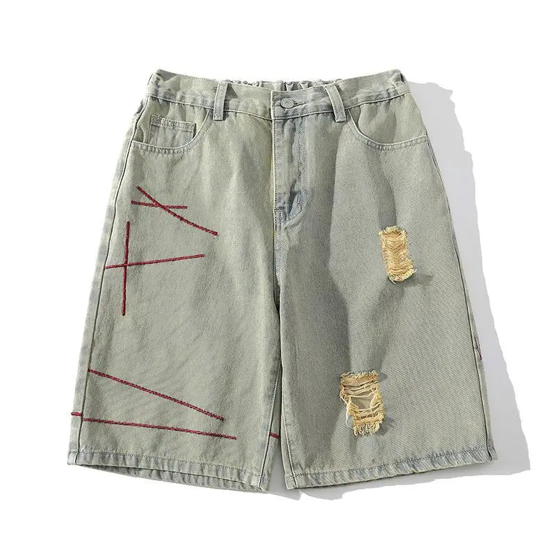 Ripped Summer Style Thin Loose Denim Shorts