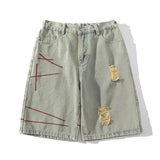 Ripped Summer Style Thin Loose Denim Shorts
