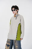 Gothic Stitched Knitted Sweater