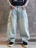 Warm Baggy Hip Hop Wide Leg Denim Jeans