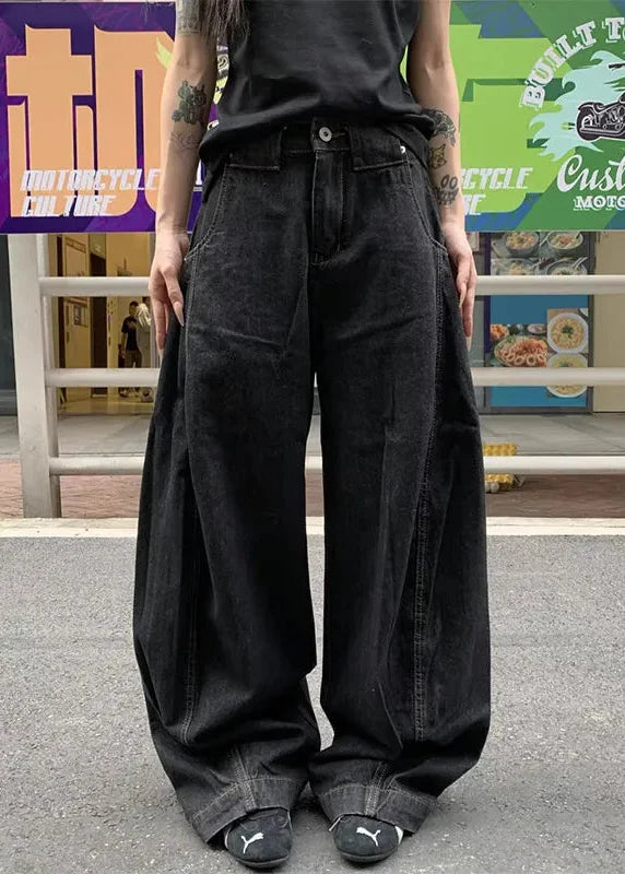 Vintage Washed Minimalist Denim Jeans