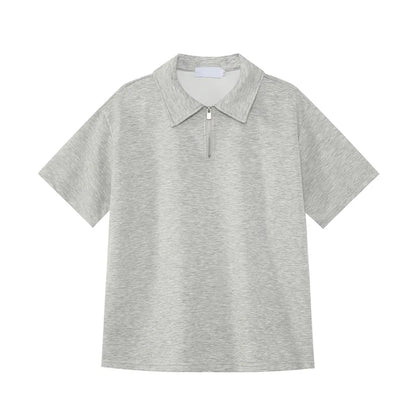 Versatile Minimalist Half Zip T-Shirt
