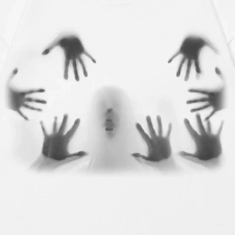 Distorted Portrait Graphic T-shirt