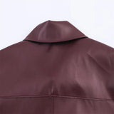 Fashionable Hip Hop Imitation Leather Jacket