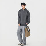 Cozy Trendy Ribbed Mock Neck Sweater