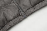 Loose Star Embroidery Puffer Jacket