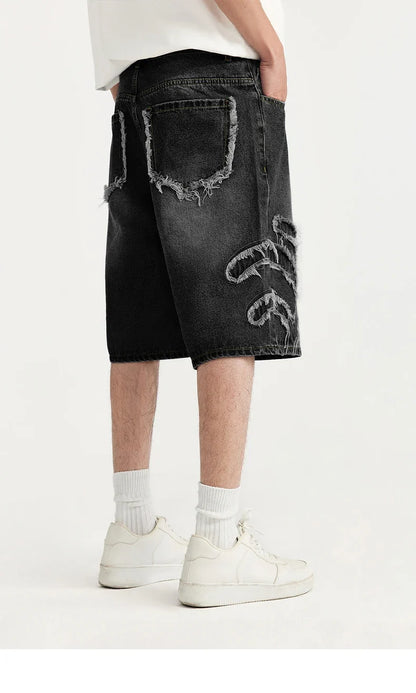 Denim Patchwork Jorts