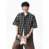 Men's Oversized Plaid Summer Casual Shirt