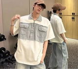 Lightweight Loose Casual High Street Denim T-Shirt