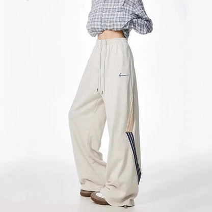 Drawstring Striped Winter High Street Pants