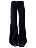 Retro Vintage Black Denim High Jeans