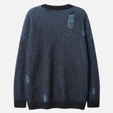 Y2K Grunge Knitted Stripe Ribbed Sweater