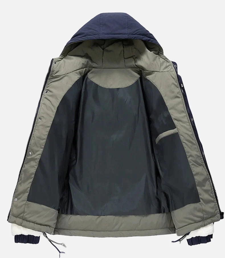 Color Coded Thicken Polar Fleece Loose Fur Jacket