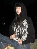 Winter Must-Have Print Zip-Up Sweatshirt