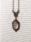 Gothic Vintage Magnifying Glass Pendant Necklace