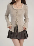 Women Korean Vintage Knitted Cardigan