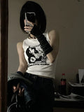 Y2K Graphic Print Punk Tank Top