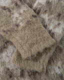 Effortless Gradient Hip Hop Knit Fuzzy Sweater
